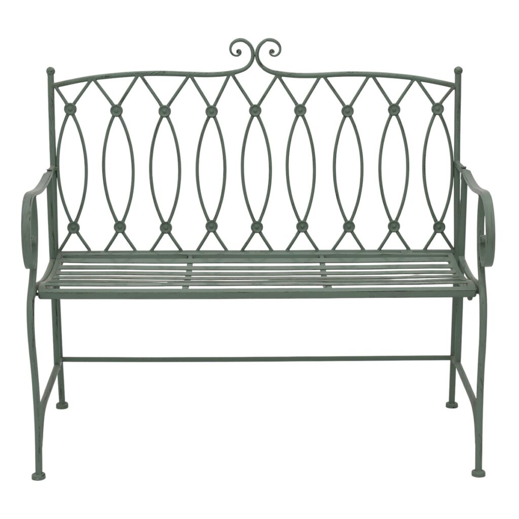 Scroll Design Metal Garden Bench 5029936998170 2